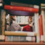 Bookshelf filled with books for weekly learning habits